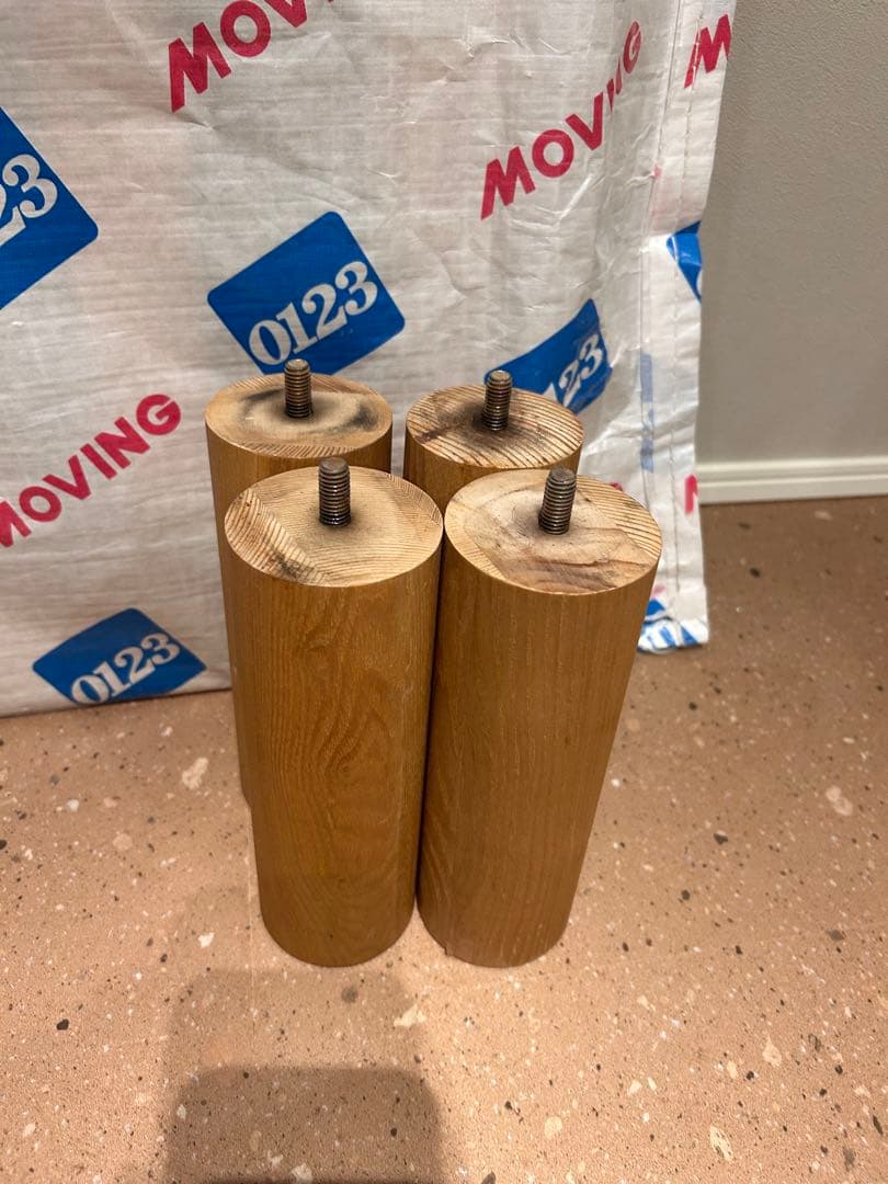 無印良品木製フレームベッド　オーク材突板※ダブルサイズ