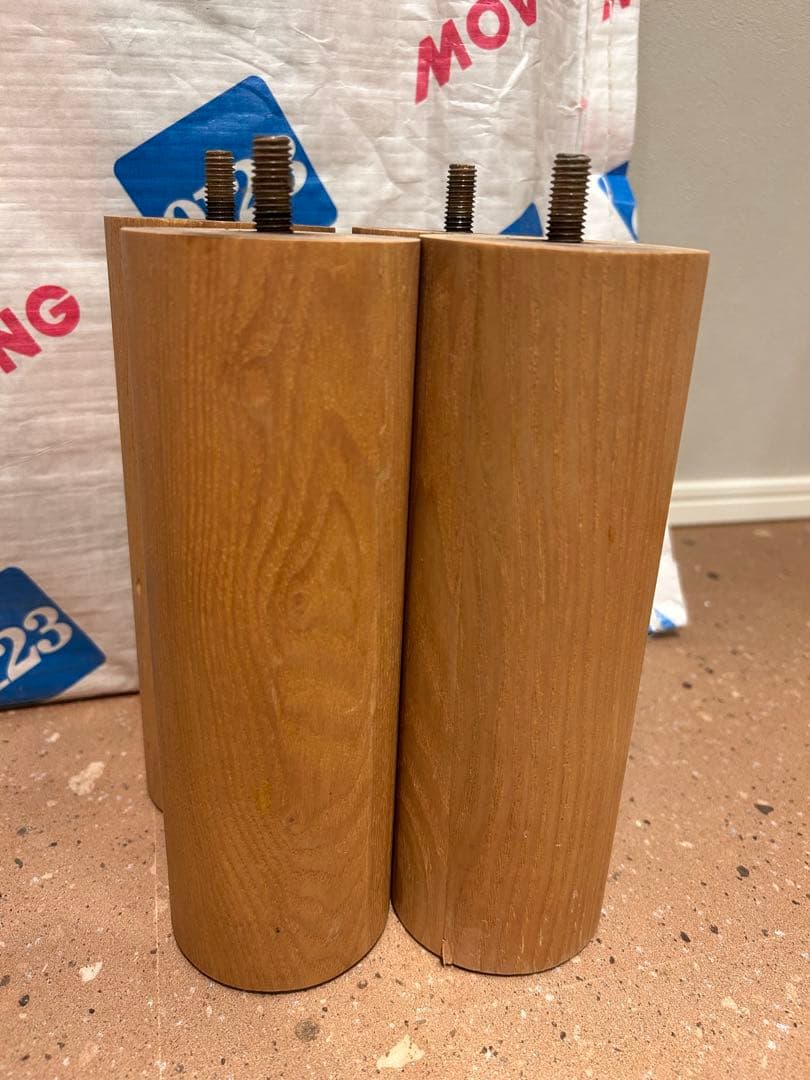 無印良品木製フレームベッド　オーク材突板※ダブルサイズ