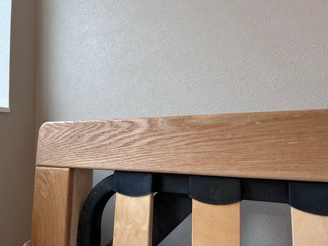 無印良品木製フレームベッド　オーク材突板※ダブルサイズ