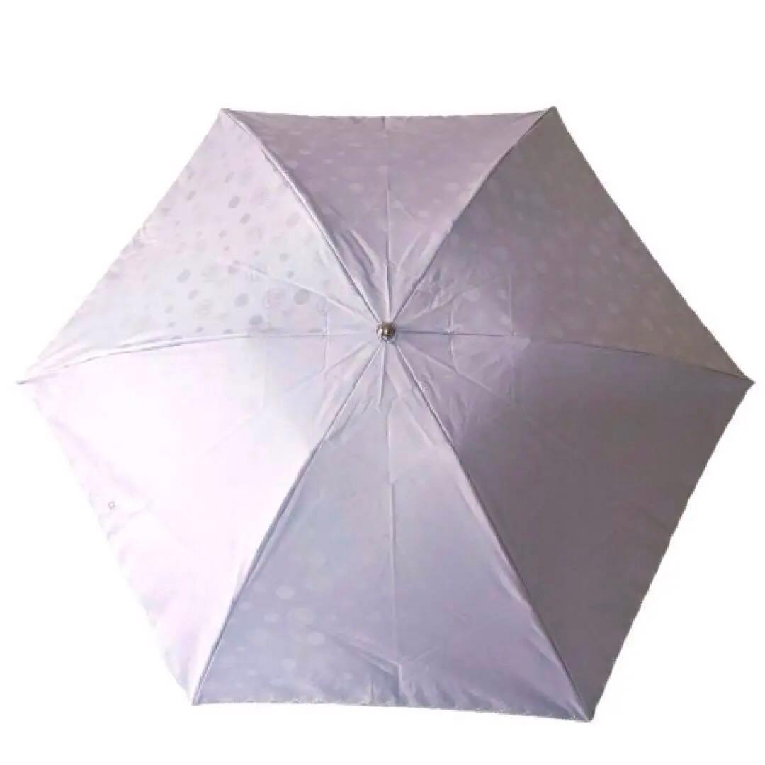 【新品】ランバンコレクション✨フラワー ローズ柄 折りたたみ日傘 パープル