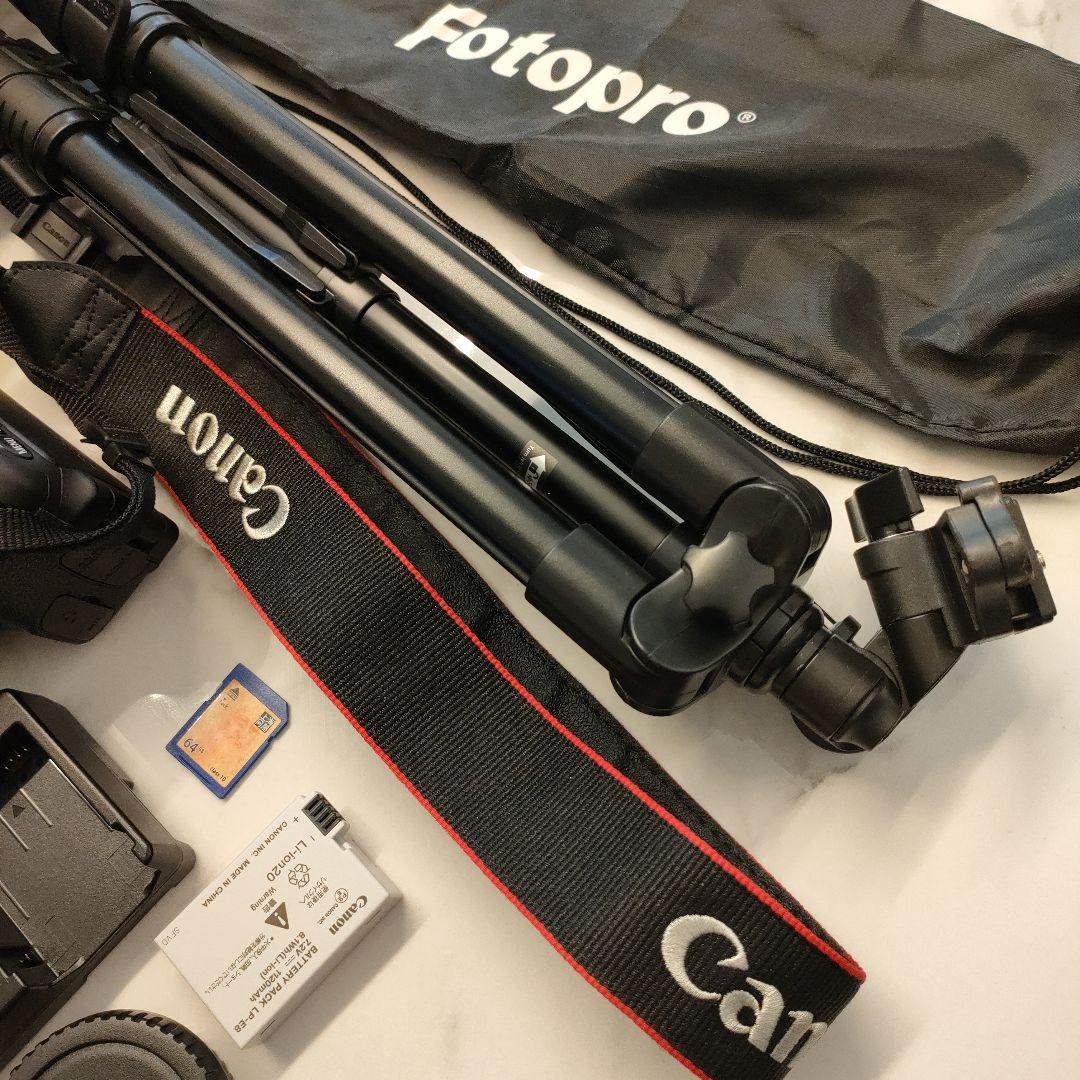 三脚おまけ付き✩キヤノン EOS Kiss X5 ダブルズームキット動作確認済み