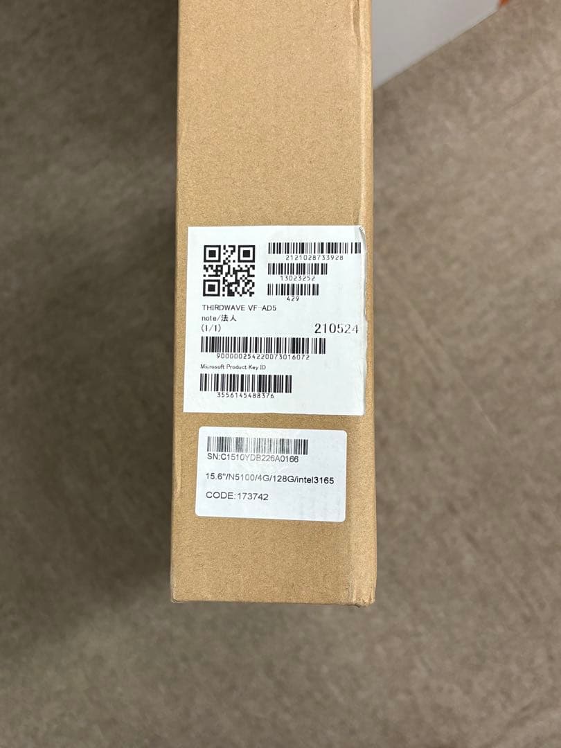 【新品未開封】THIRDWAVE VF-AD5 15.6インチ ノートPC 純正