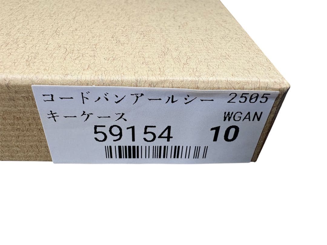 453【新品】GANZOコードバンアールシーラウンドファスナーキーケースブラック
