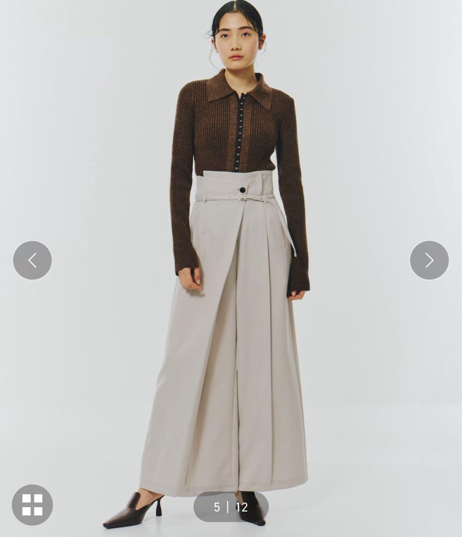 UNITED TOKYO タックワイドパンツ