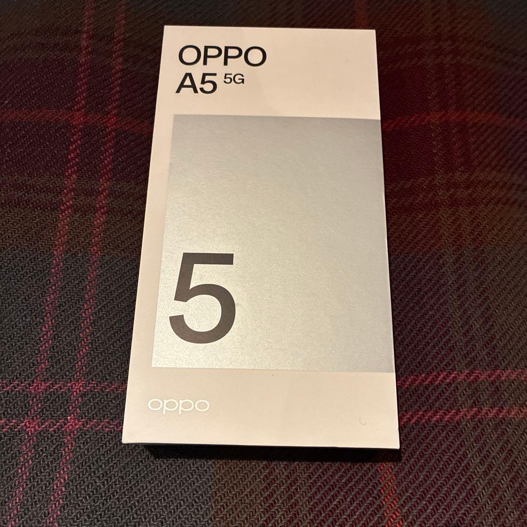 新品未使用 本体OPPO A５ 5G 　グリーン　128GB　SIMフリー