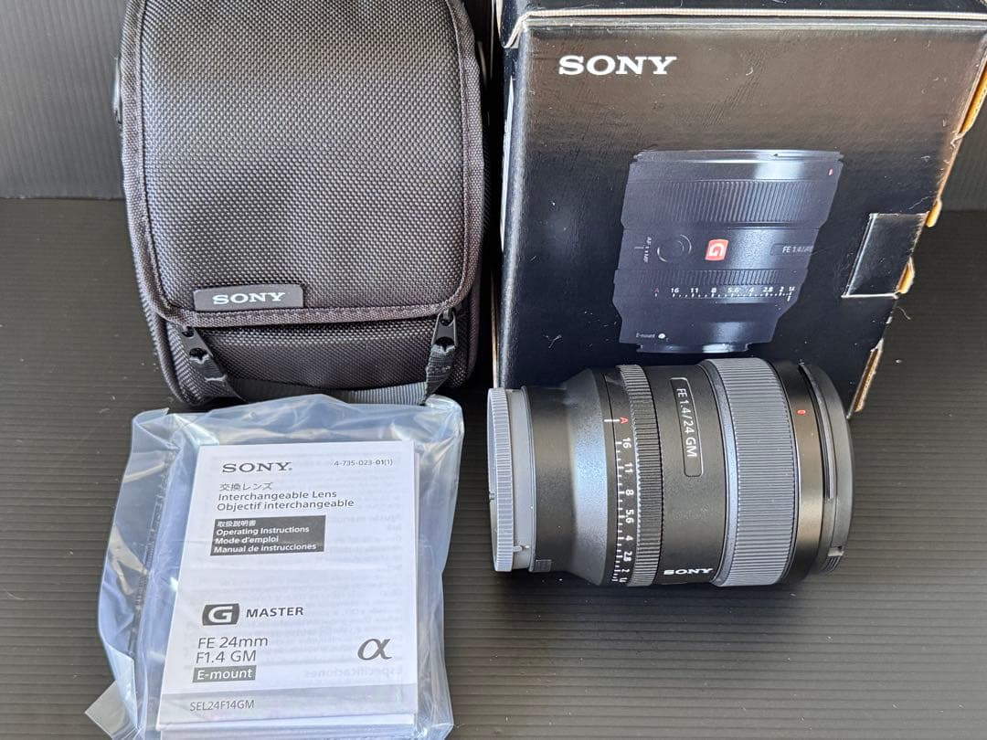 SONYα 交換用レンズ　FE24mm F1.4GM広角焦点レンズ新品未使用