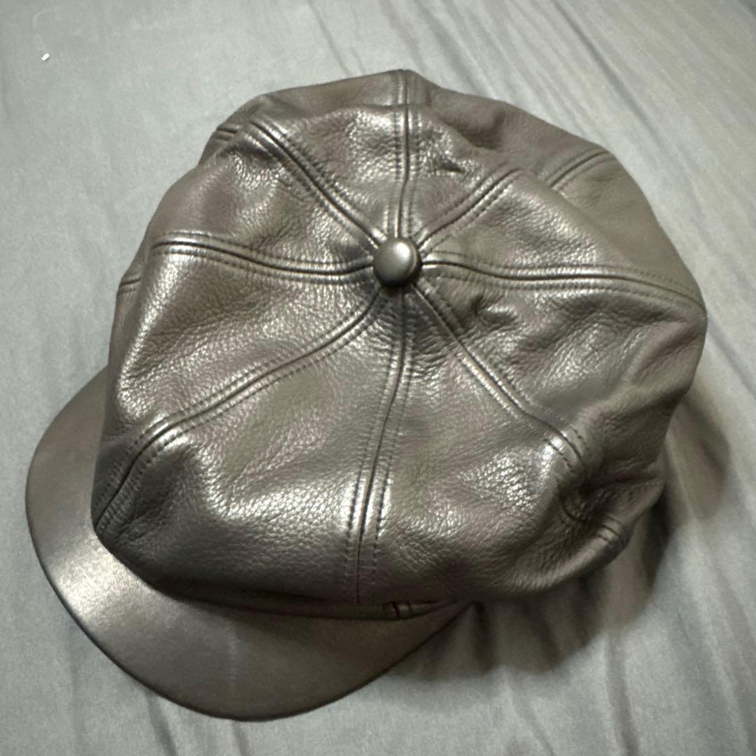 お値引きOKほぼ未使用　OLD JOE BRAND レザーキャスケット　ブラック