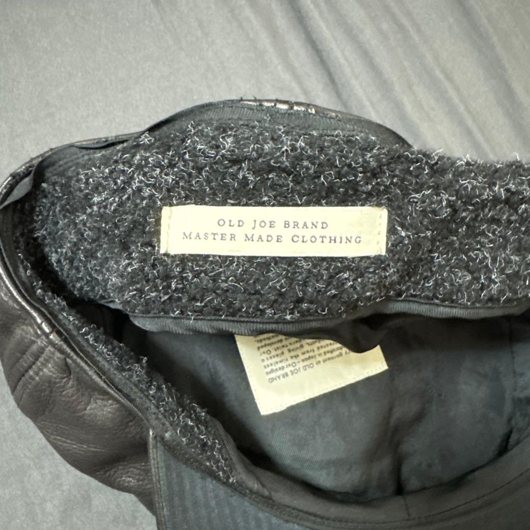 お値引きOKほぼ未使用　OLD JOE BRAND レザーキャスケット　ブラック
