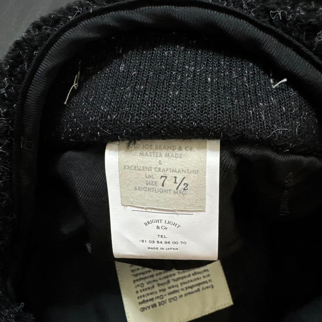 お値引きOKほぼ未使用　OLD JOE BRAND レザーキャスケット　ブラック