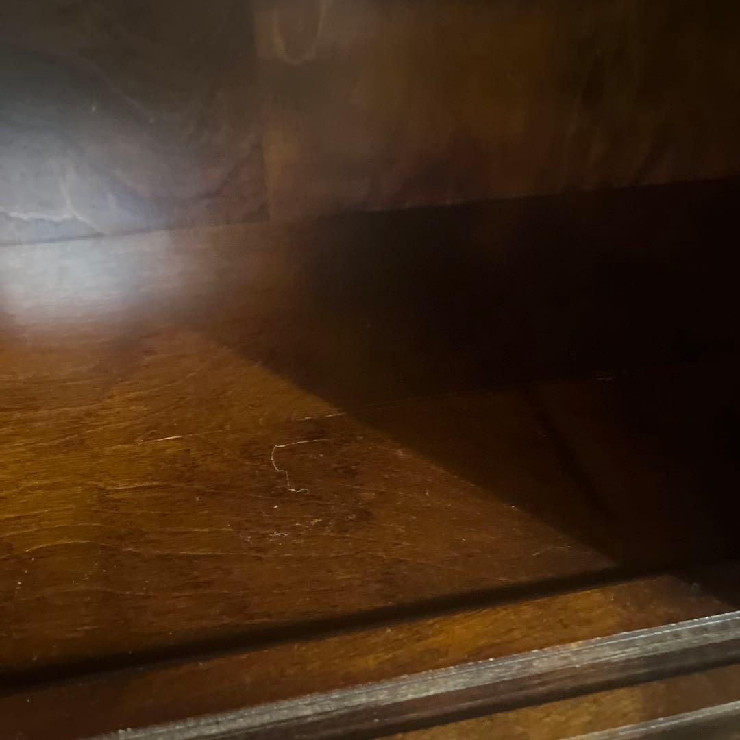 九州民芸家具　民芸家具　格子　縦格子　アンティーク　天然木　食器棚　飾り棚