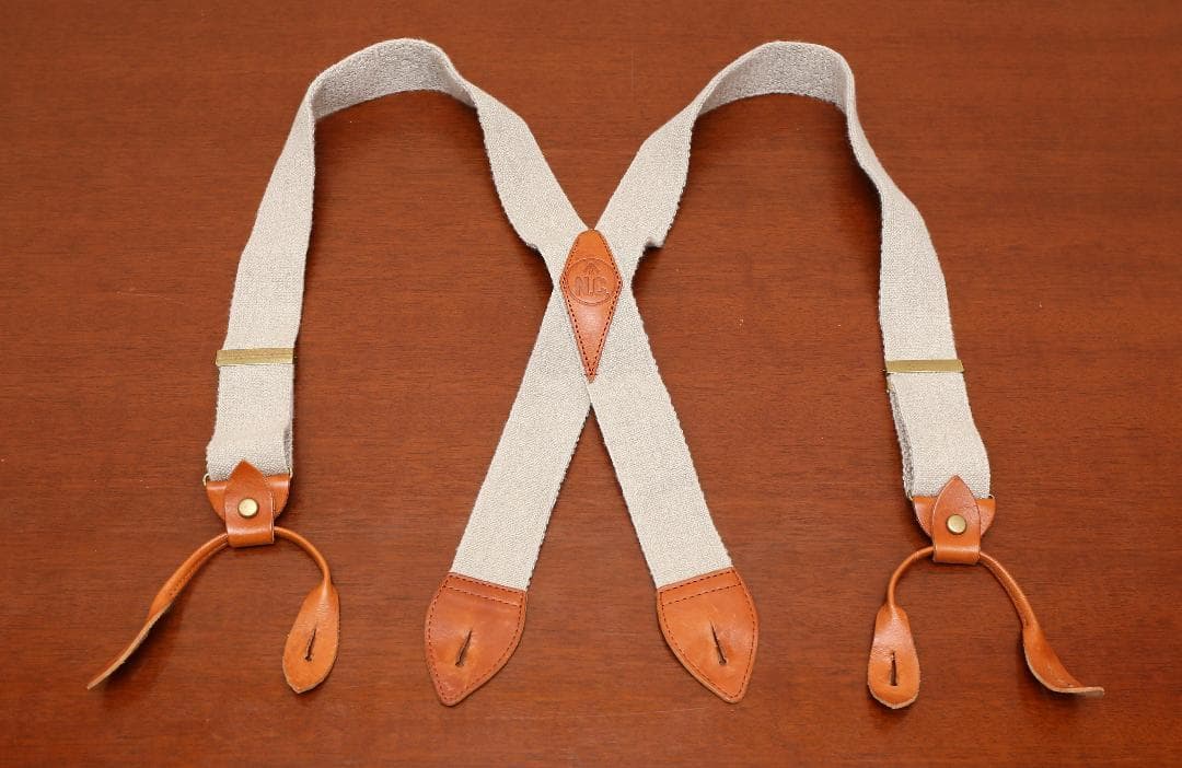 ★ ナイジェル・ケーボン　USアーミーサスペンダー リネン