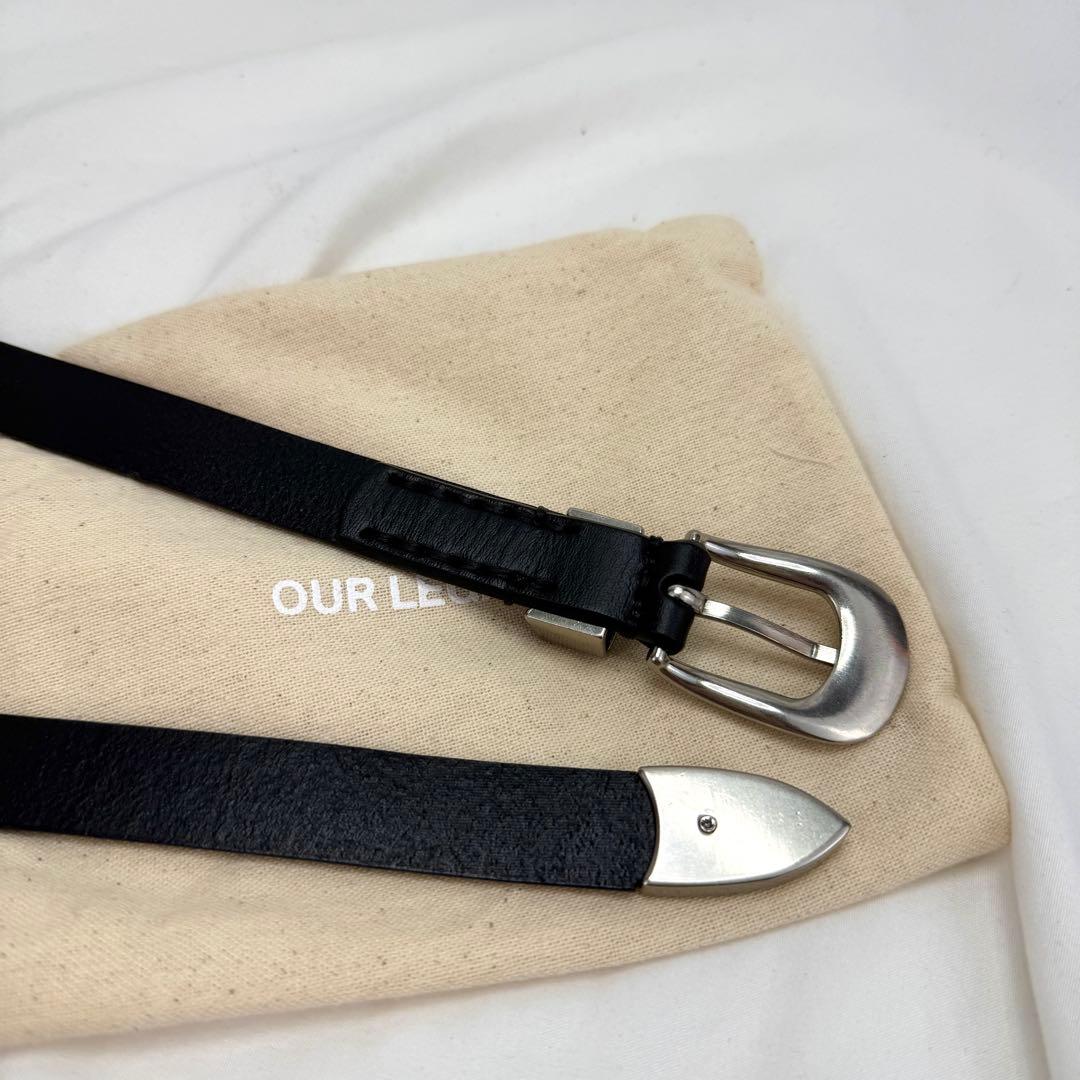 OUR LEGACY アワーレガシー ベルト ブラック 90