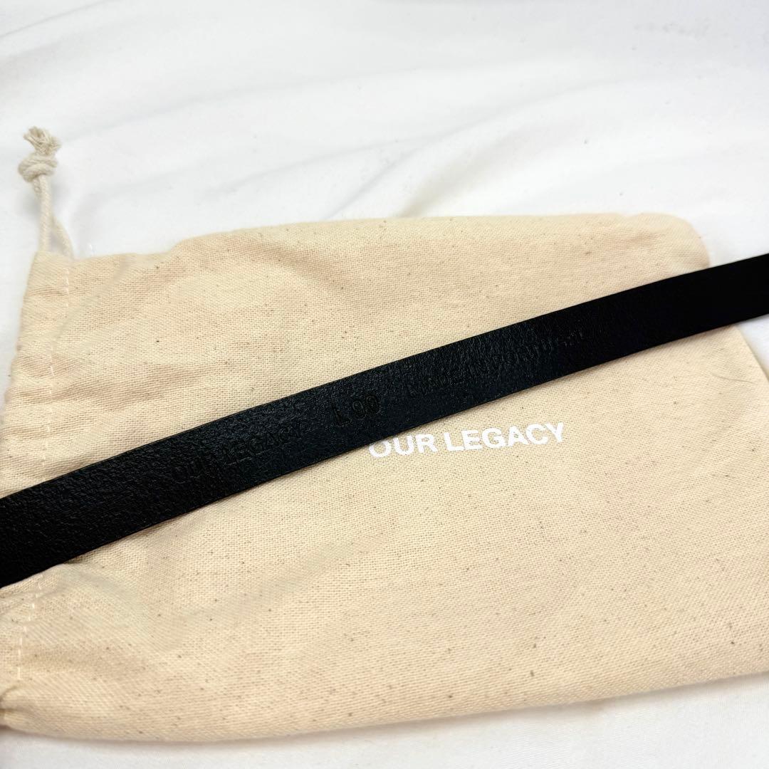 OUR LEGACY アワーレガシー ベルト ブラック 90