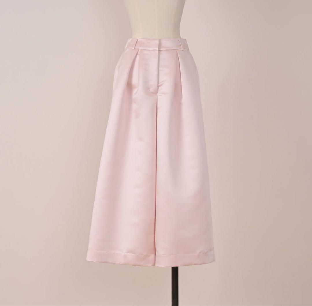 HEVE サテンフレアガウチョPT　ピーチ38