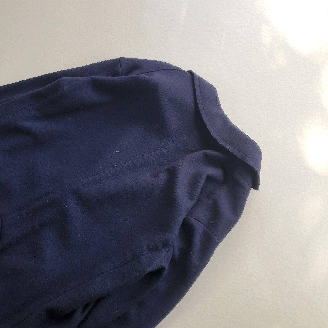 美品　FRAMeWORK　スムースウールジャケット　紺ブレ　金ボタン　M
