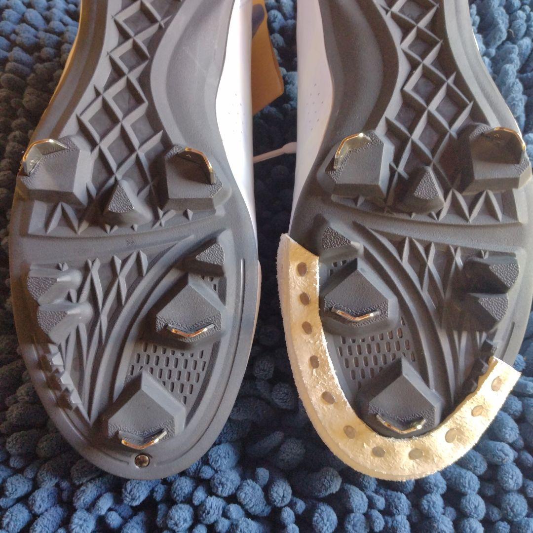 asics ベースボールシューズ ホワイト スパイク P革付