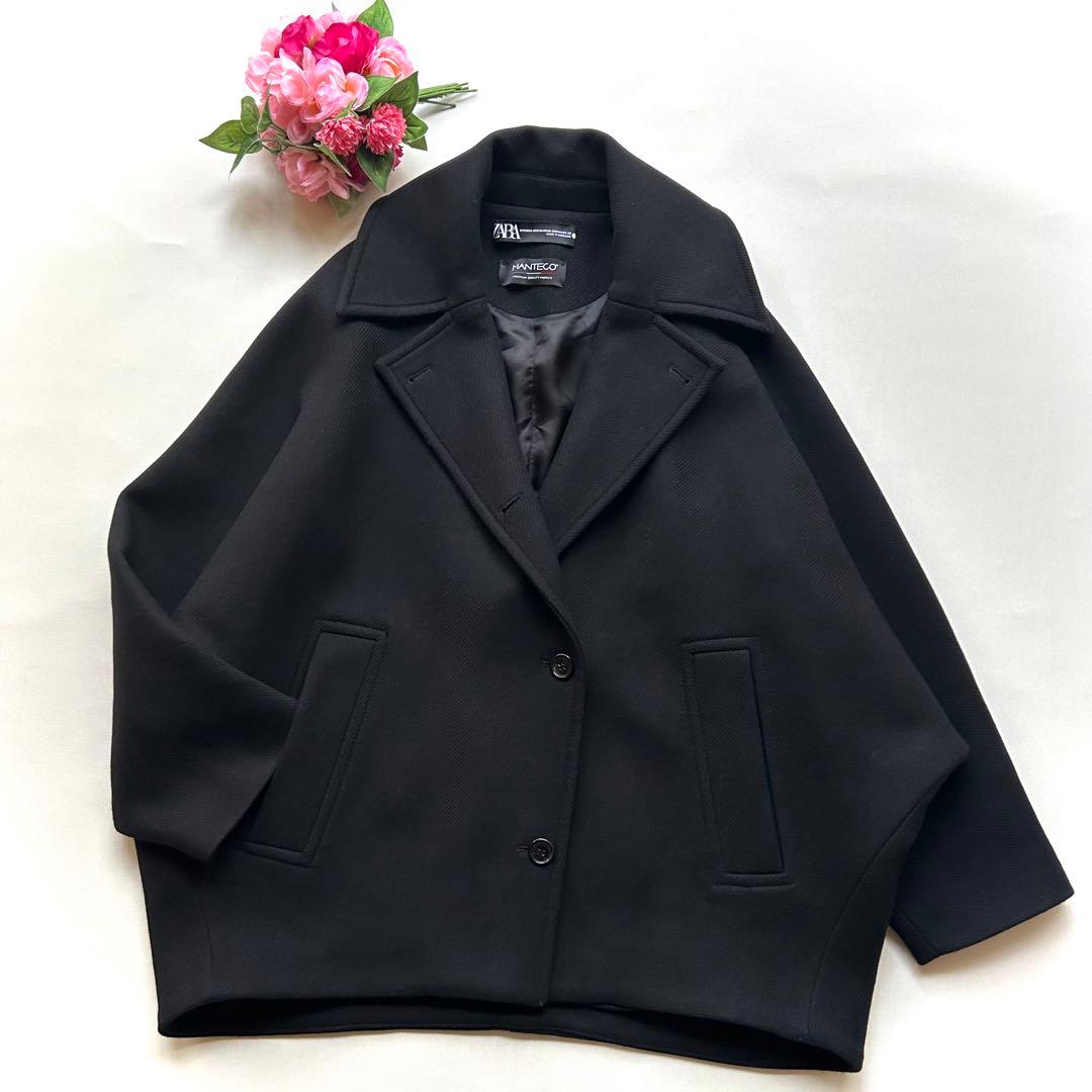 セール　極美品　ザラ　MANTECO オーバーサイズウールコート　ドルマンXXS