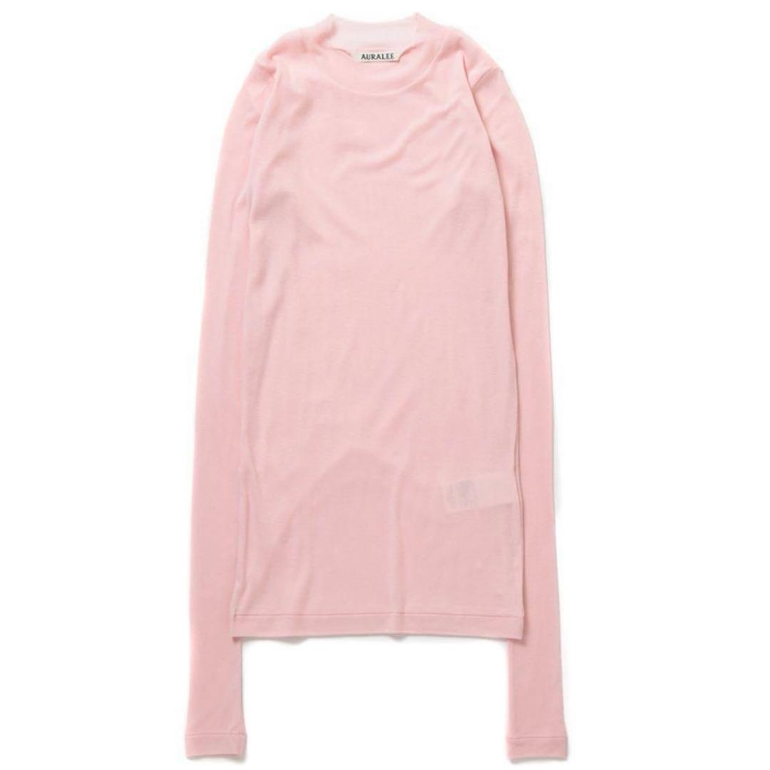 【AURALEE】HIGH GAUGE SHEER RIB L/S TEE