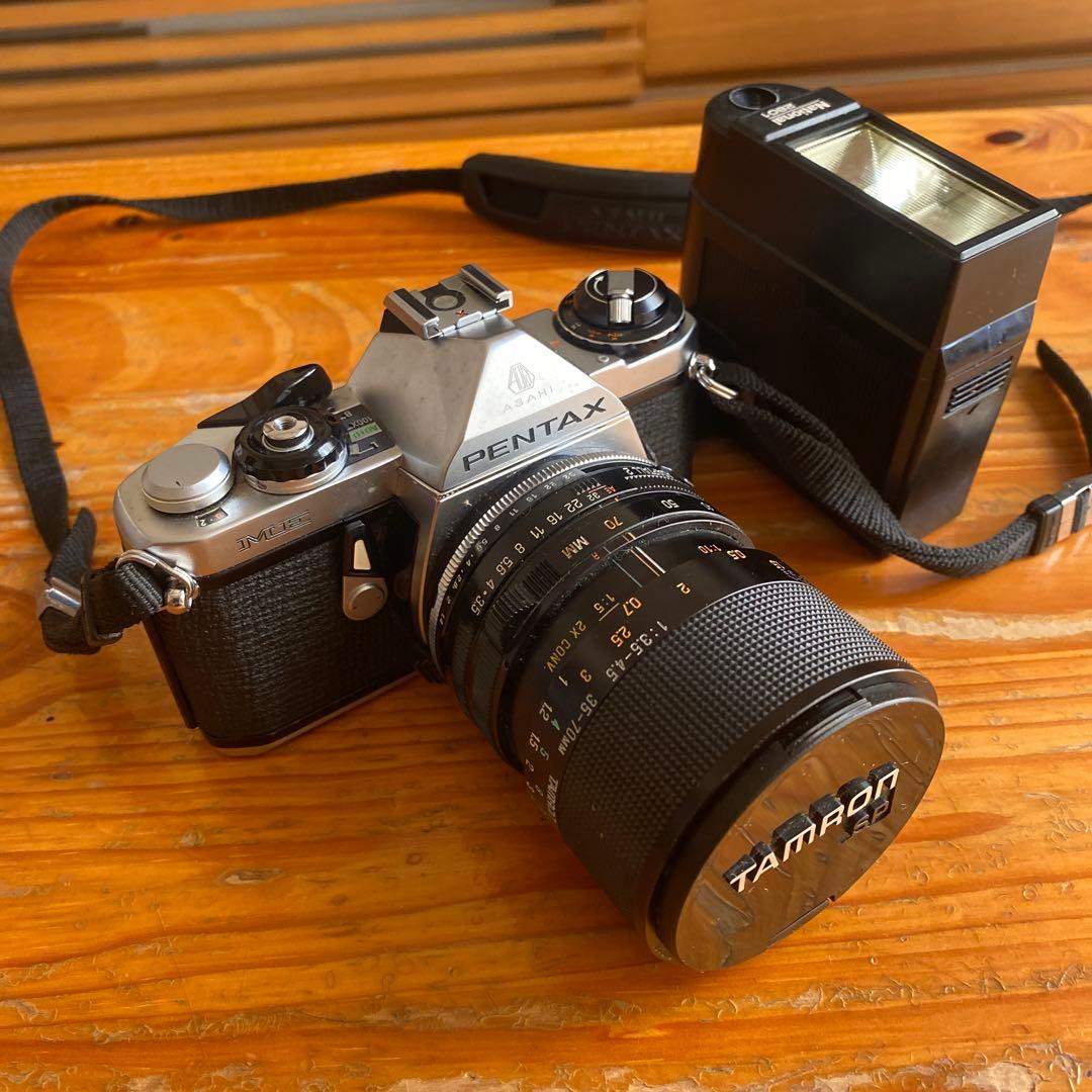 PENTAX 一眼レフカメラ TAMRONレンズ フラッシュ付き