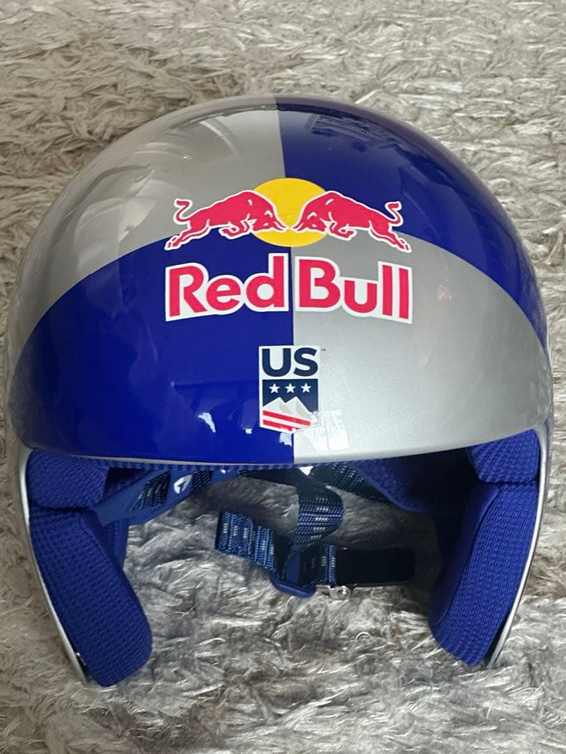 最終値下げ)ブリコ　ヘルメット　ボルケーノレッドブル　スキー