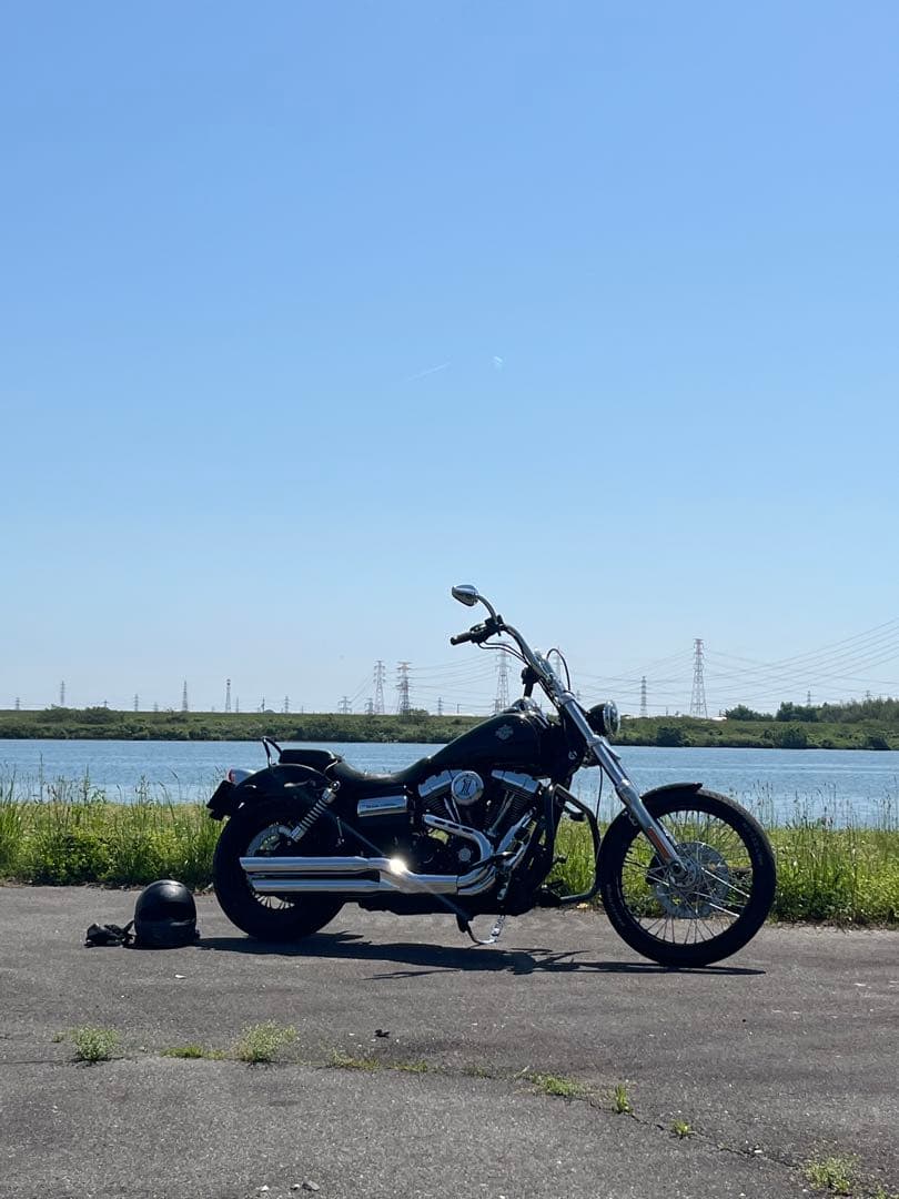 ハーレー 　ダイナ　社外マフラー　モーターステージ ？ワイドグライド　TC96