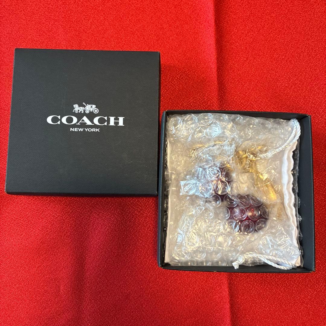 新品　コーチcoach チェリー バッグ チャーム　箱付き　税・送料込