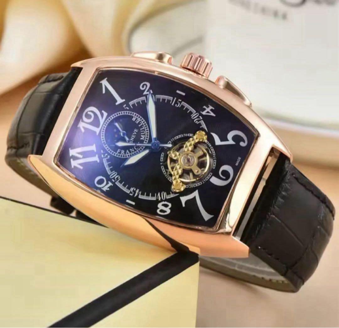 重厚クラシカル×ラグジュアリー仕様⌚️オープンハート腕時計／レザーベルト／男女兼用