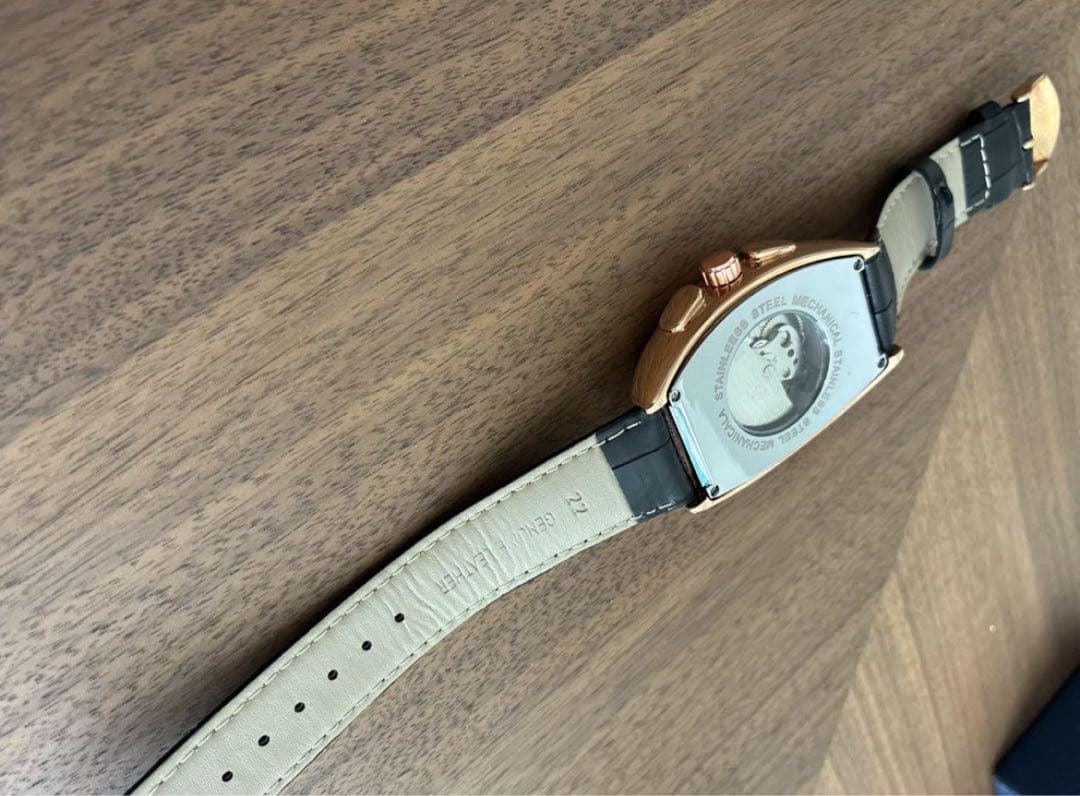 重厚クラシカル×ラグジュアリー仕様⌚️オープンハート腕時計／レザーベルト／男女兼用