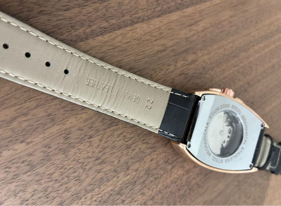 重厚クラシカル×ラグジュアリー仕様⌚️オープンハート腕時計／レザーベルト／男女兼用