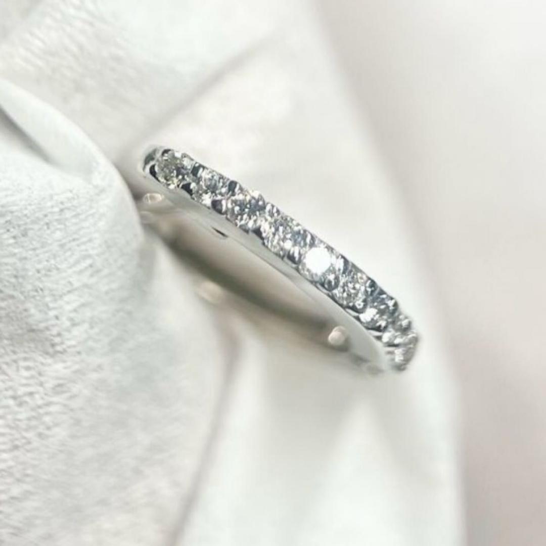 美品★Pt900 中折れ フ−プ ダイヤ 片耳 ピアス プラチナ ダイヤモンド