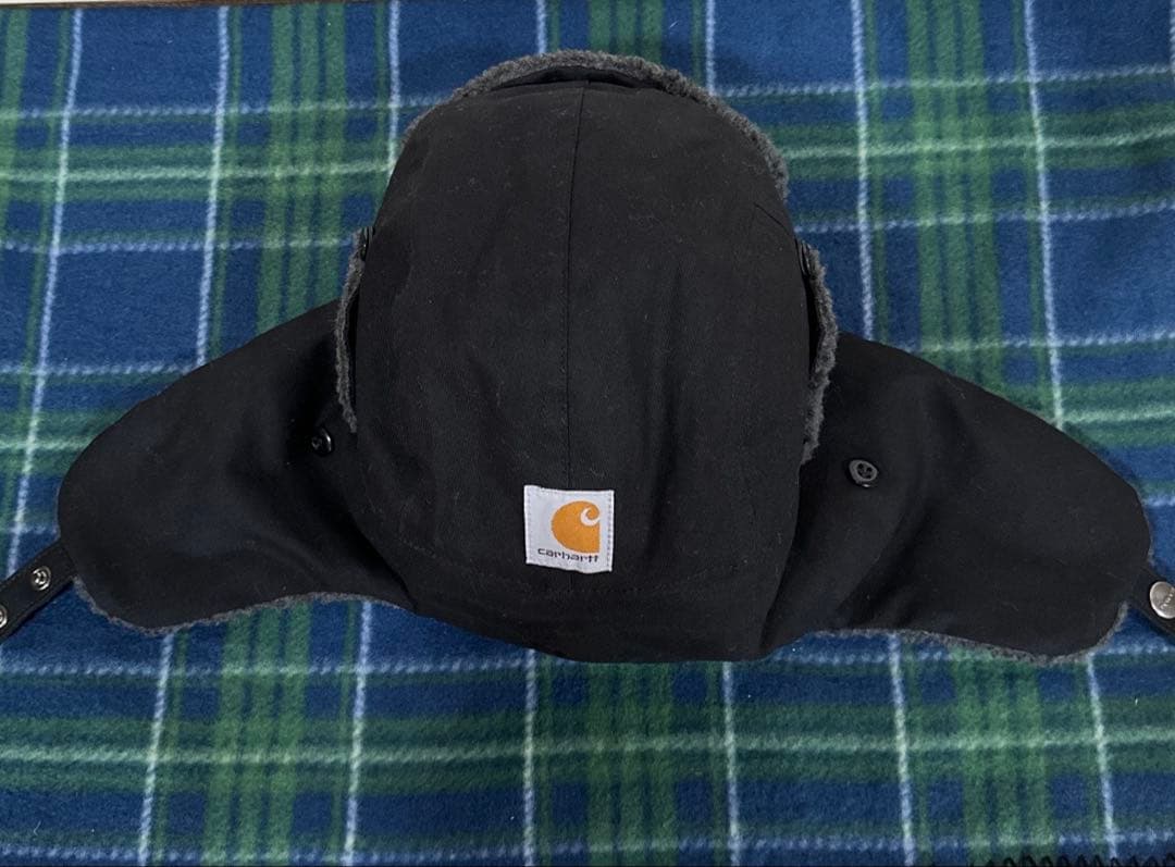 カーハート　carhartt フライトキャップ　ブラック　L/XLサイズ