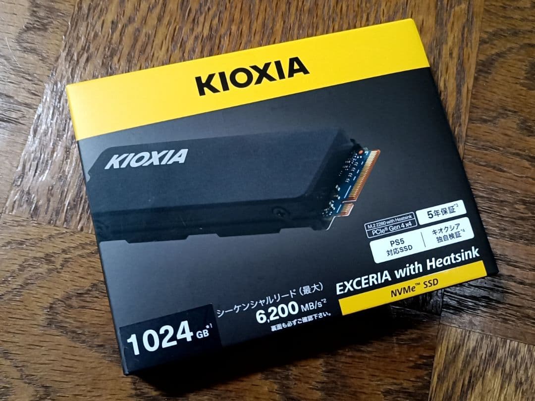 キオクシアSSD 1TB PCIe Gen4 M.2 エクセリア ヒートシンク③