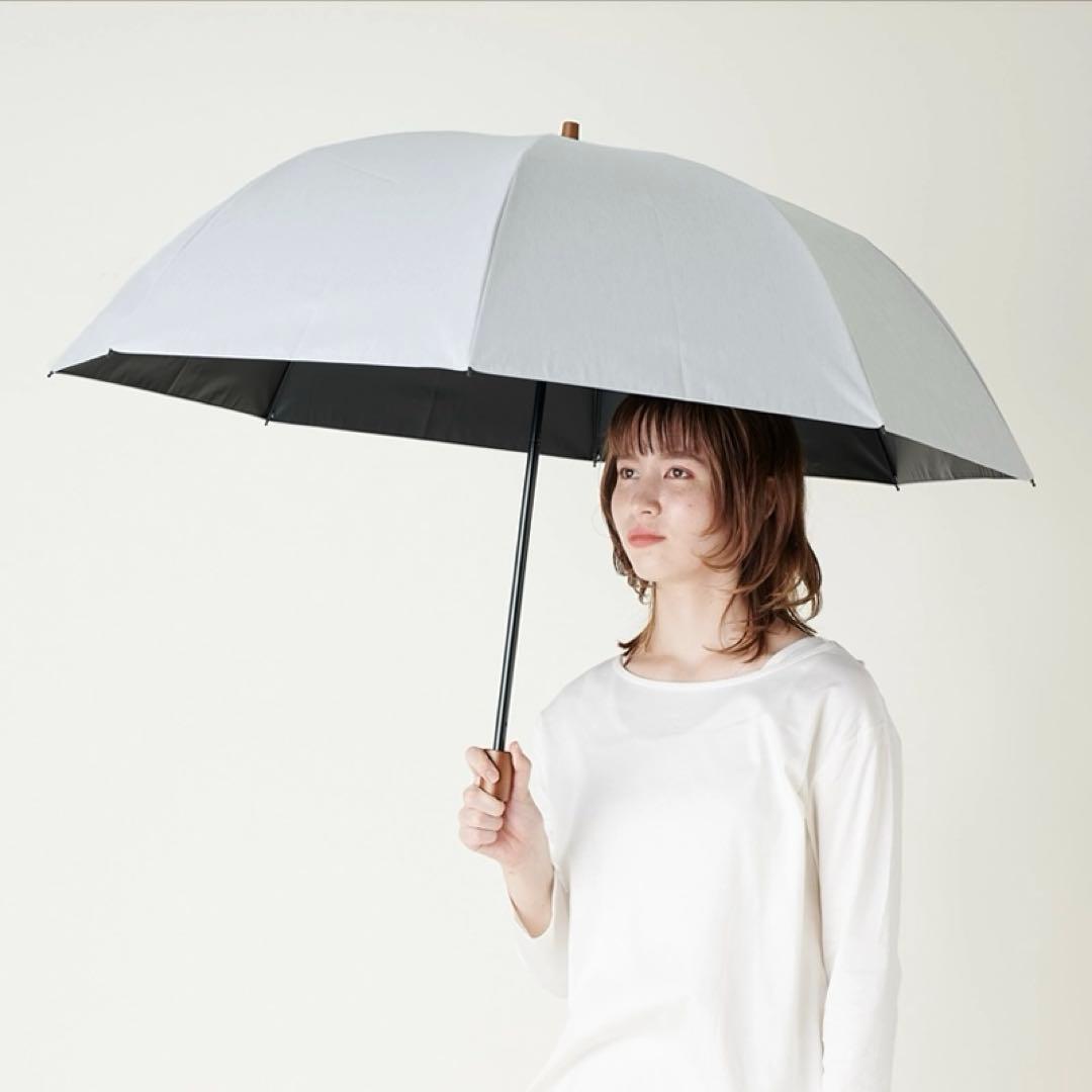 サンバリア100 2段折 大判 moku グレー 袋付