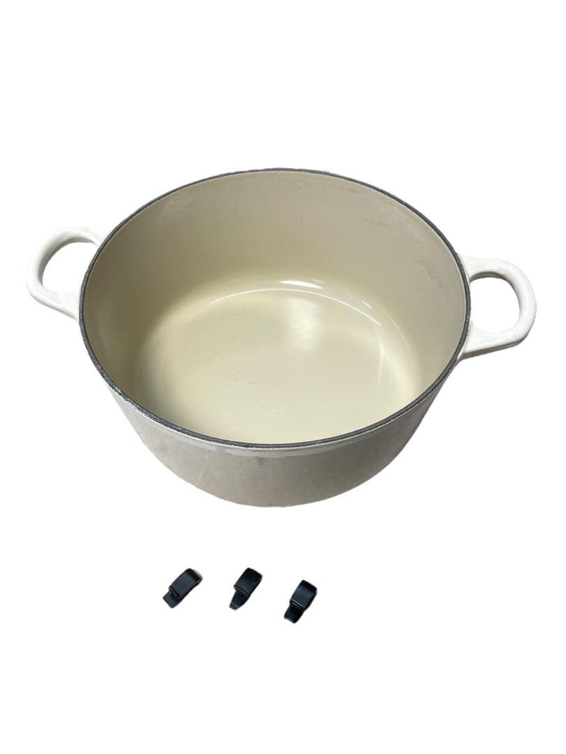 LE CREUSET ルクルーゼ ココットロンド 22cm ホワイト 両手鍋