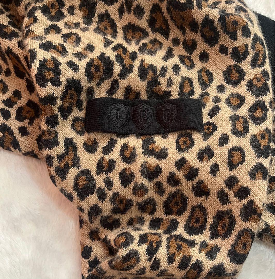 パーリーゲイツ レオパード柄 カシミヤ混ニット