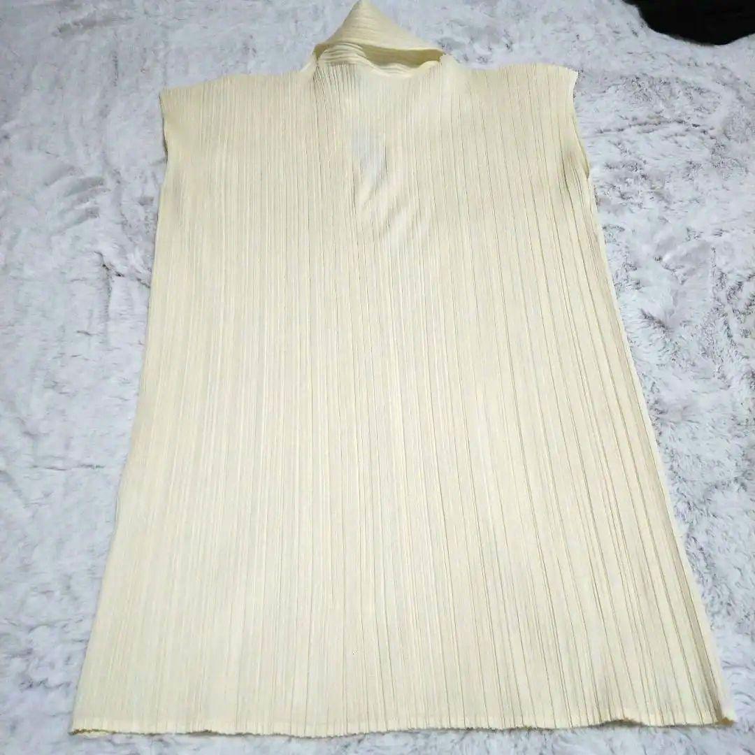 プリーツプリーズ　フレンチスリーブ　半袖