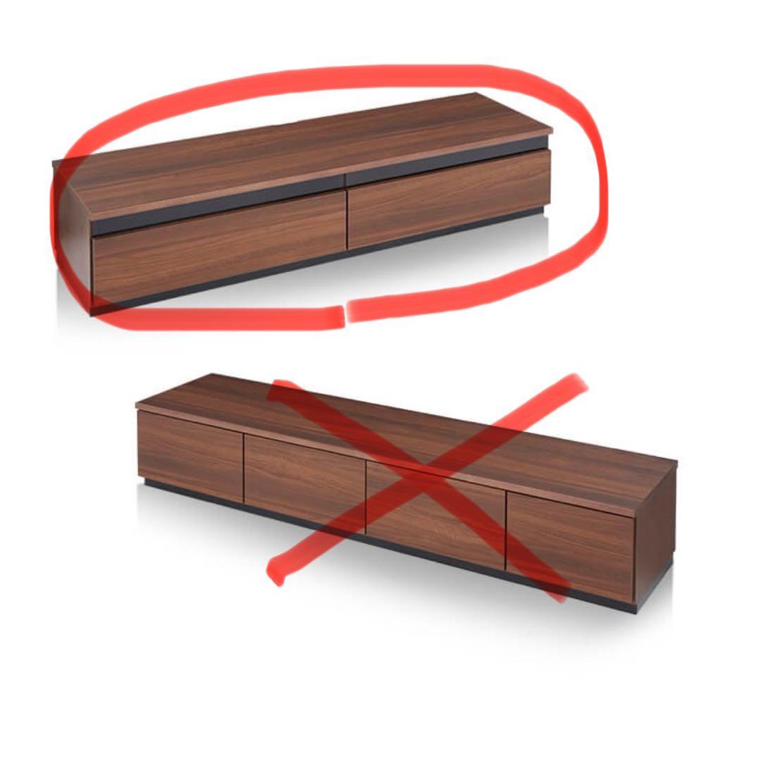 【新品】LOWYA　テレビ台　ローボード　幅150cm　ウォルナット