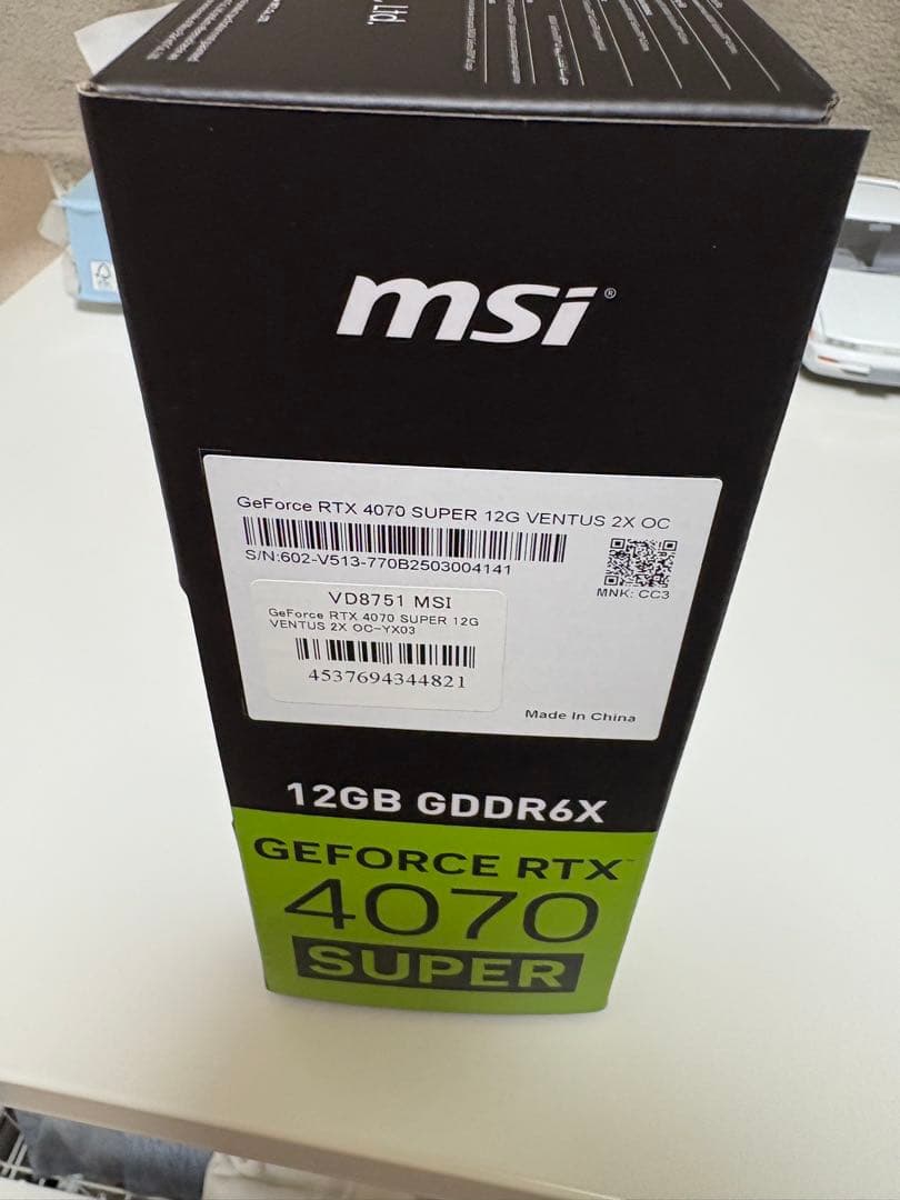 グラフィックボード・グラボ・ビデオカード MSI GeForce RTX 4070 SUPER 12G VENTUS 2X