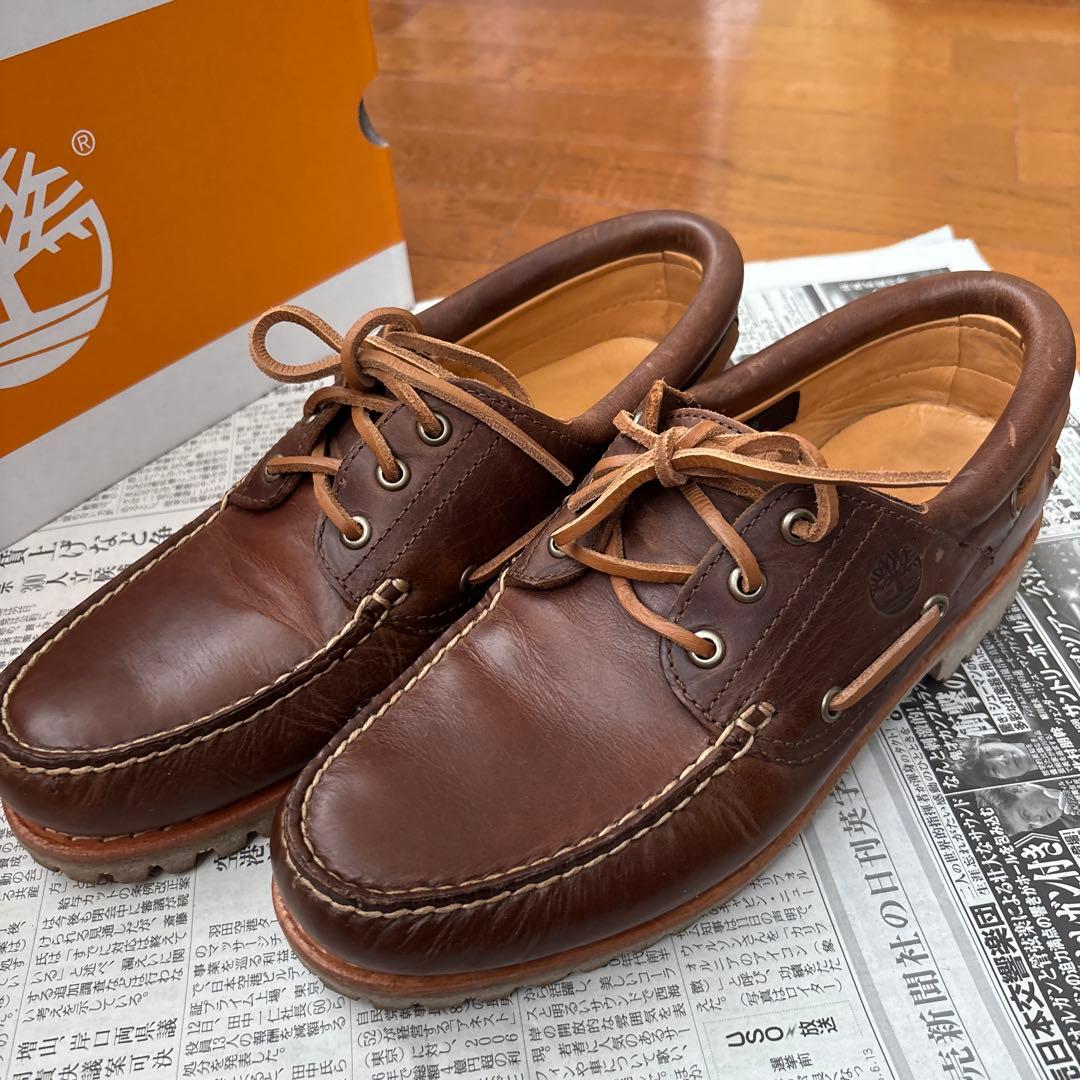 Timberland ブラウン デッキシューズ