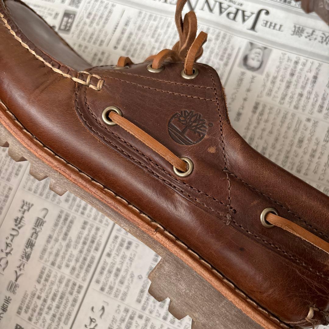 Timberland ブラウン デッキシューズ