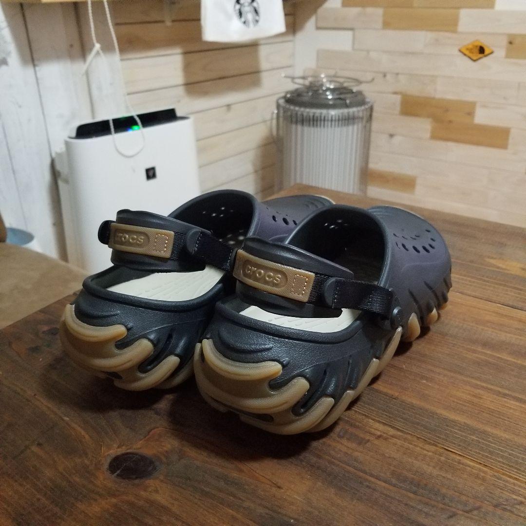 新品未使用　crocs　エコー ガム RO クロッグ　27 クロックス　厚底