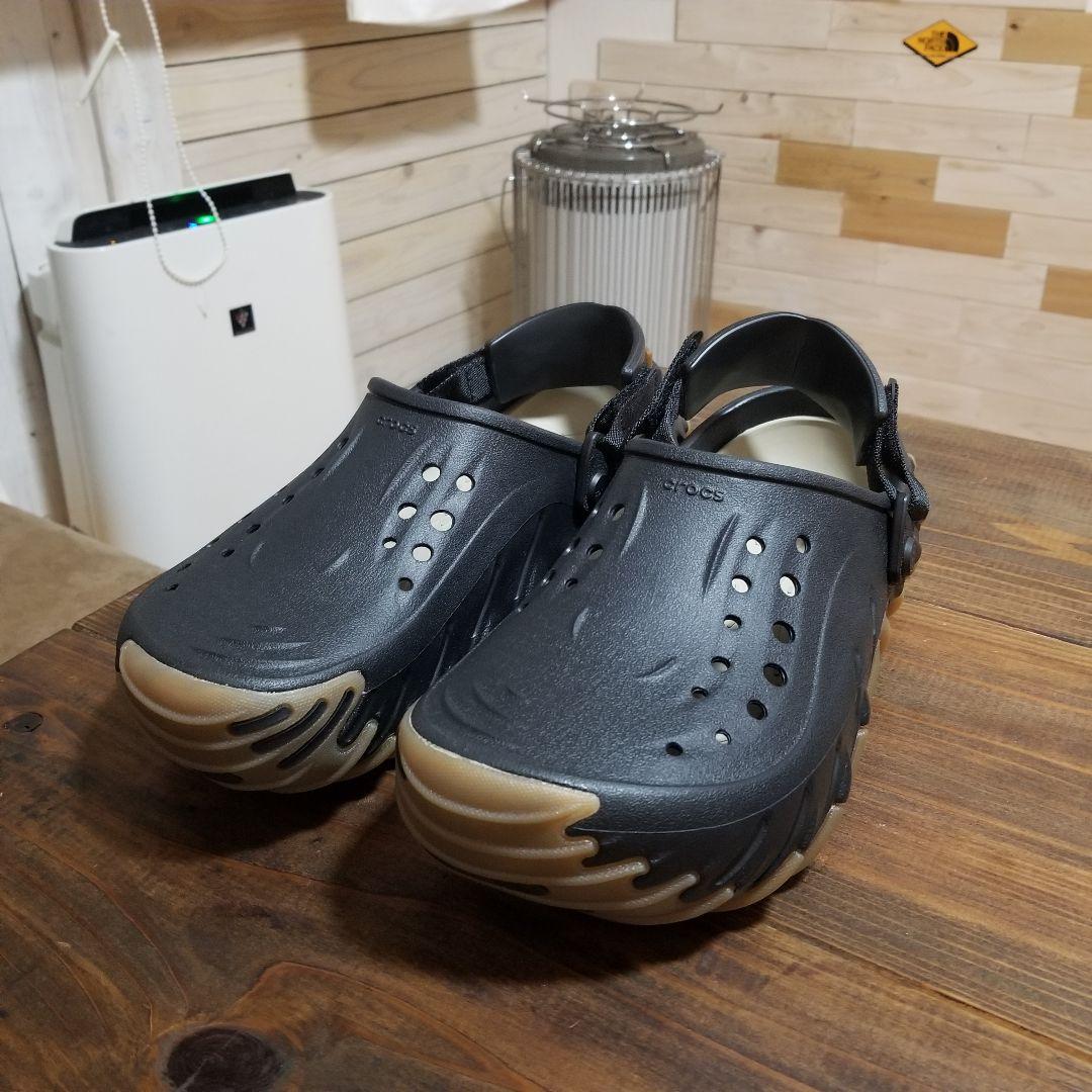新品未使用　crocs　エコー ガム RO クロッグ　27 クロックス　厚底