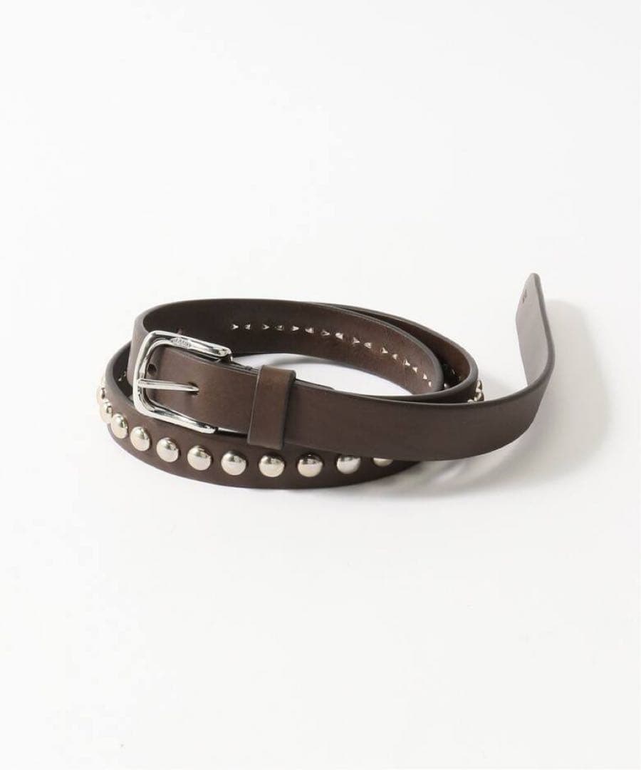 美品 J&M Davidson DOME RIVETS NARROW BELT