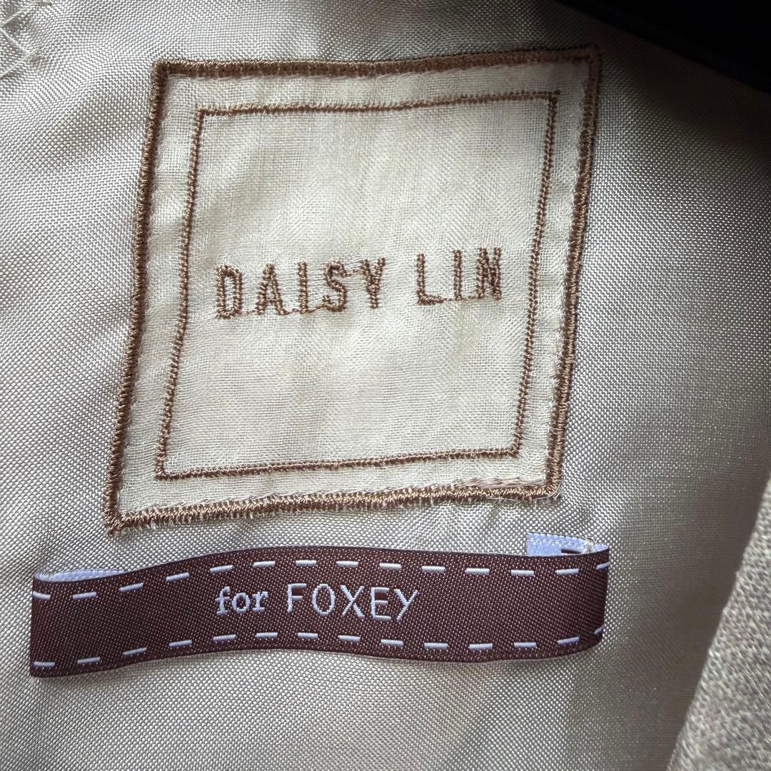 未使用タグ付【FOXEY】 デイジーリン シャーリングハムワンピース 38