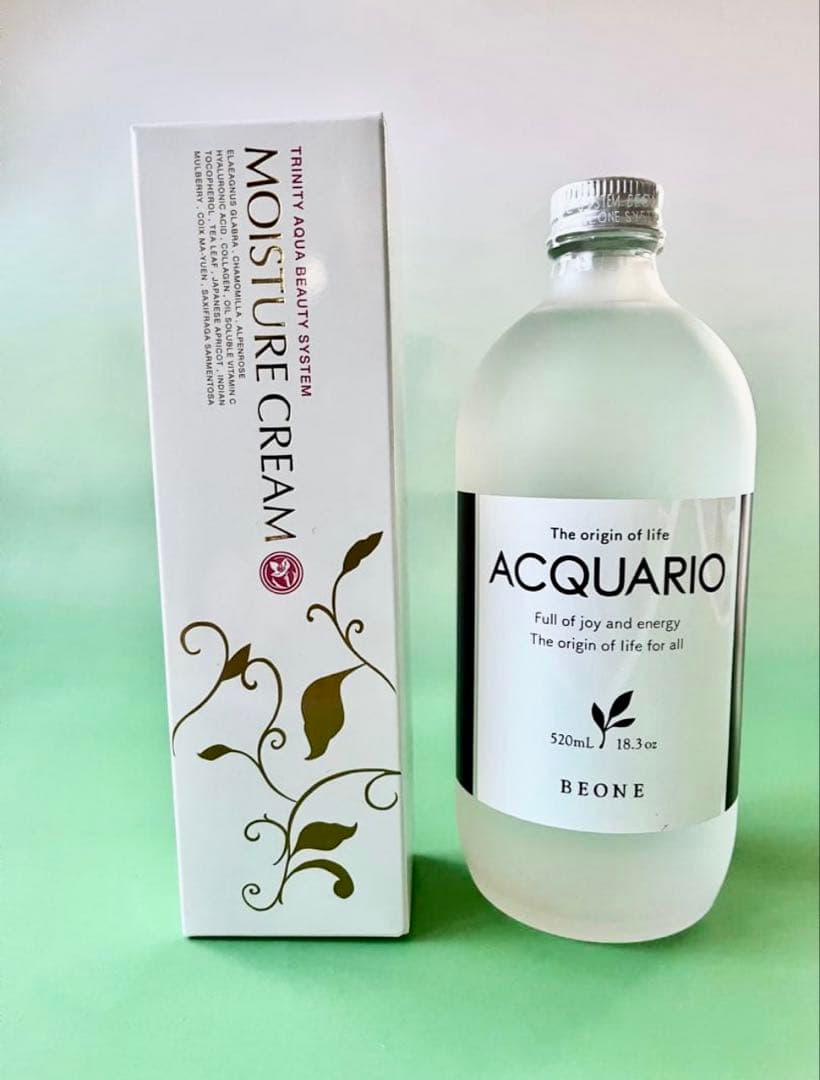 かぼくモイスチャークリーム＆ビーワン アクアーリオ 530ml