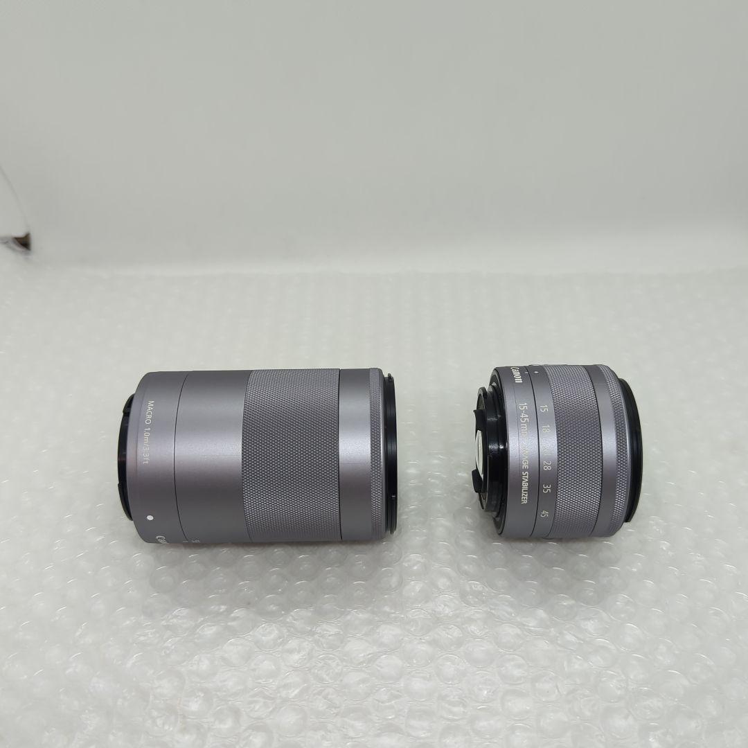 【美品】Canon EOS M10 ダブルズームキット ホワイト ミラーレス一眼