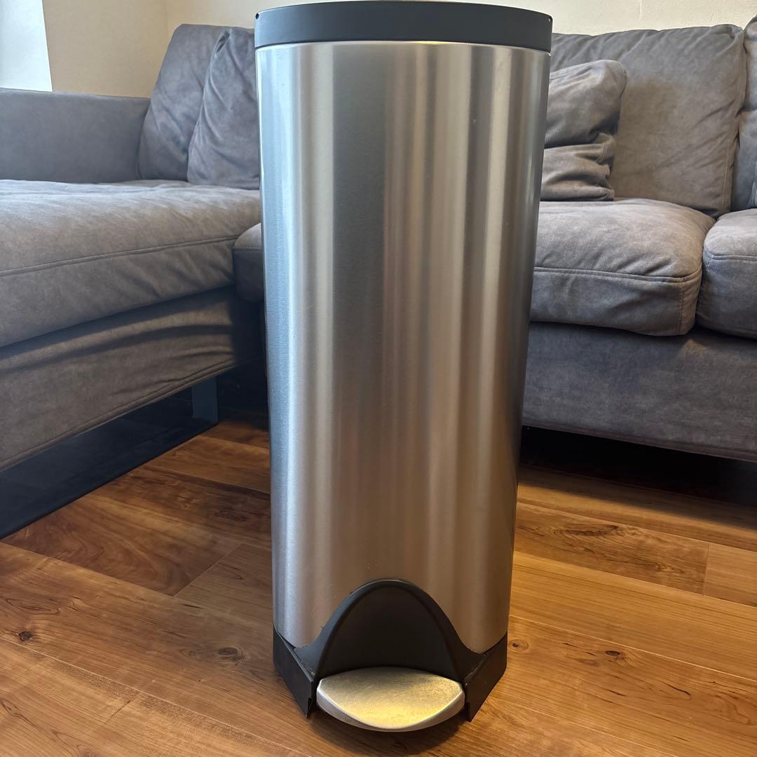 simplehuman 30Lゴミ箱 ペダル式 バタフライステップ ステンレス