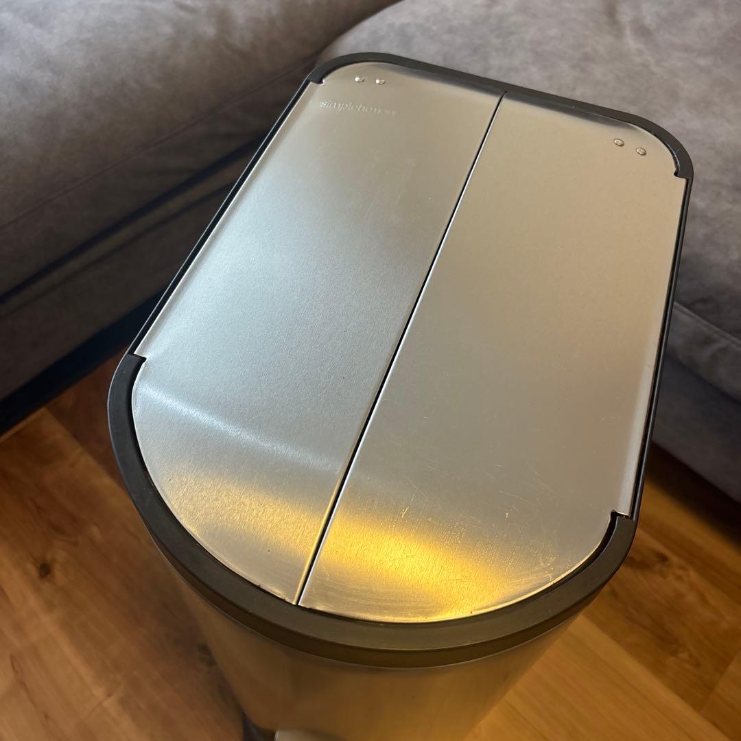 simplehuman 30Lゴミ箱 ペダル式 バタフライステップ ステンレス