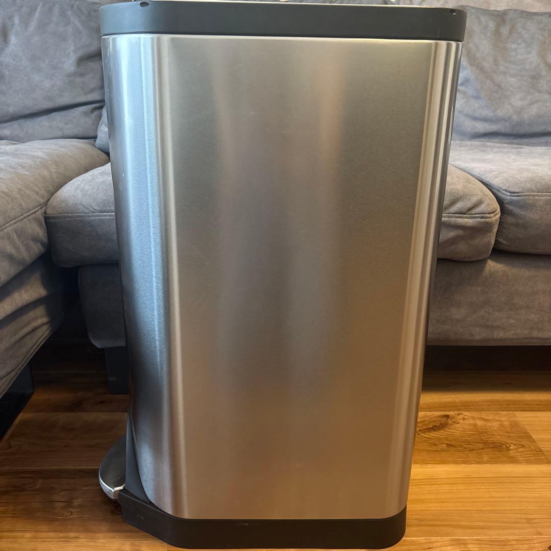 simplehuman 30Lゴミ箱 ペダル式 バタフライステップ ステンレス
