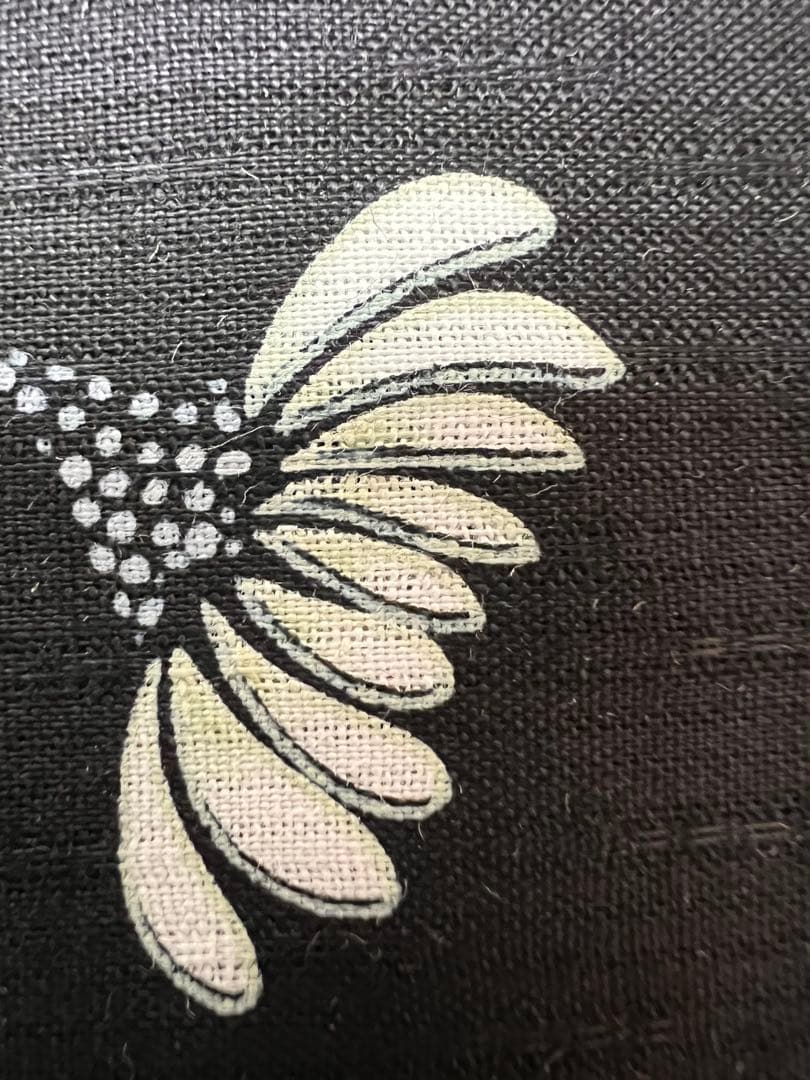 黒地　燕柄綿100%浴衣・帯・下駄セット